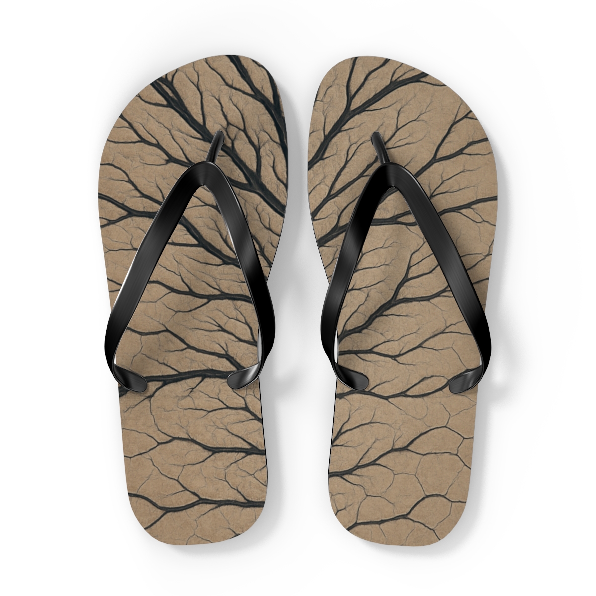 Fractal Basin Lattice stylish summer flip flops