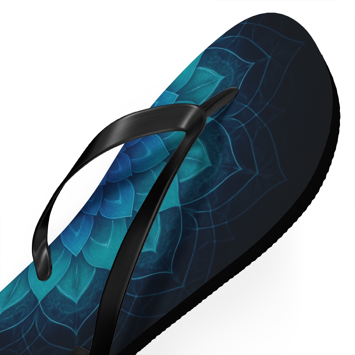 Prismatic Petal Orbit custom flip flops