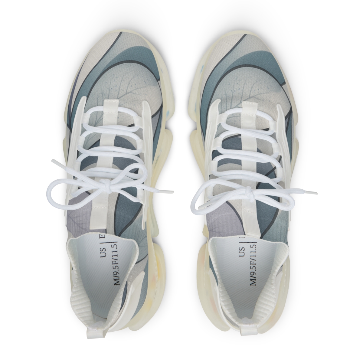 Orchid Fractal Ribbon Weave stylish casual sneakers