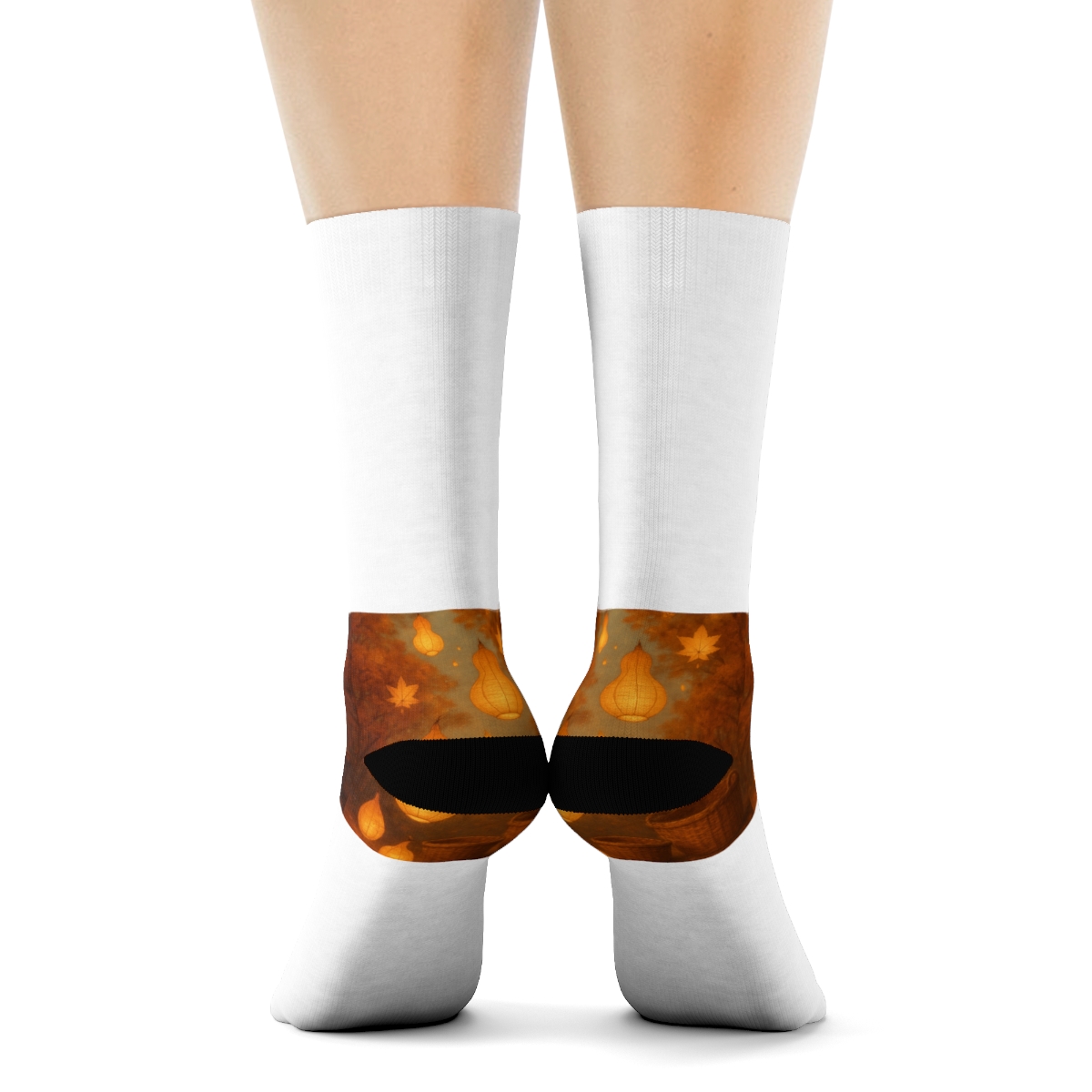 Amber Harvest Glow Crew Socks