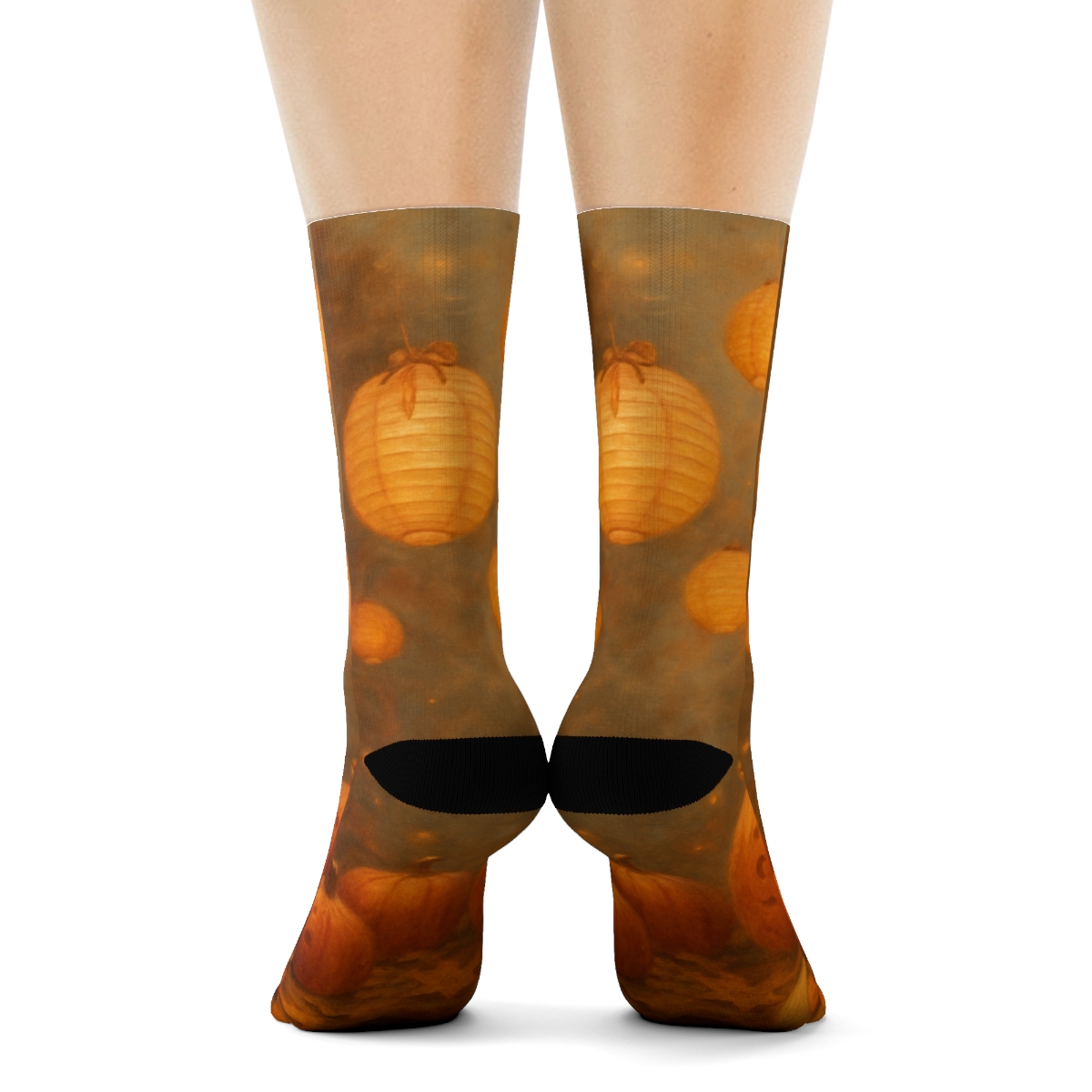 Autumn Lantern Chorus designer logo socks