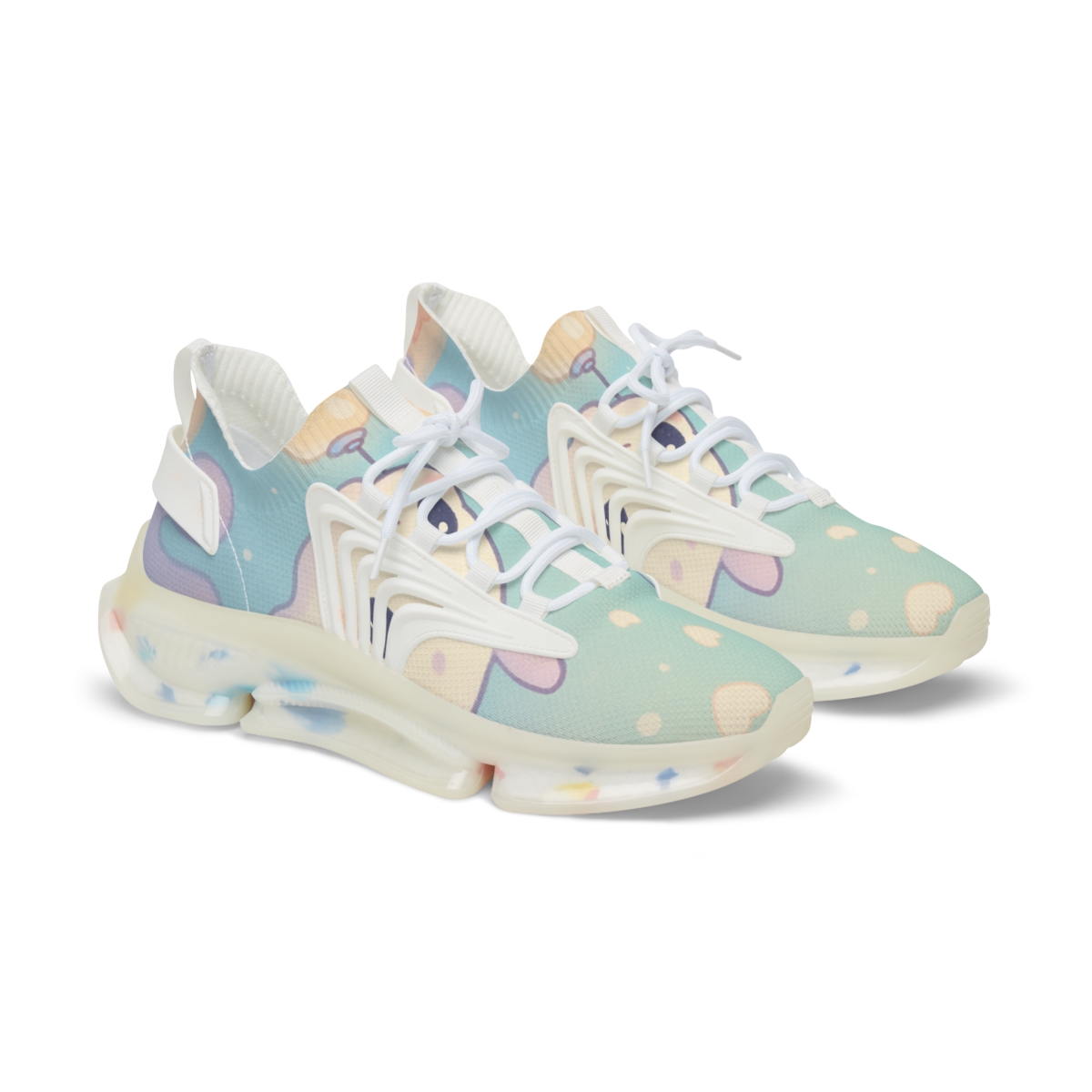 Pastel Lantern Sea Slugs personalized athletic sneakers
