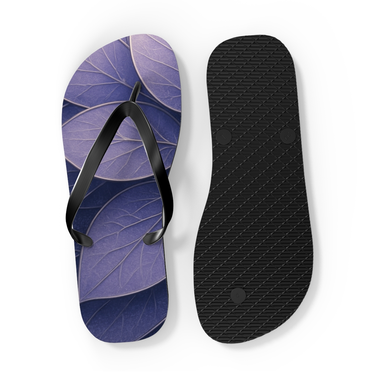 Petal Vein Lattice unique graphic flip flops