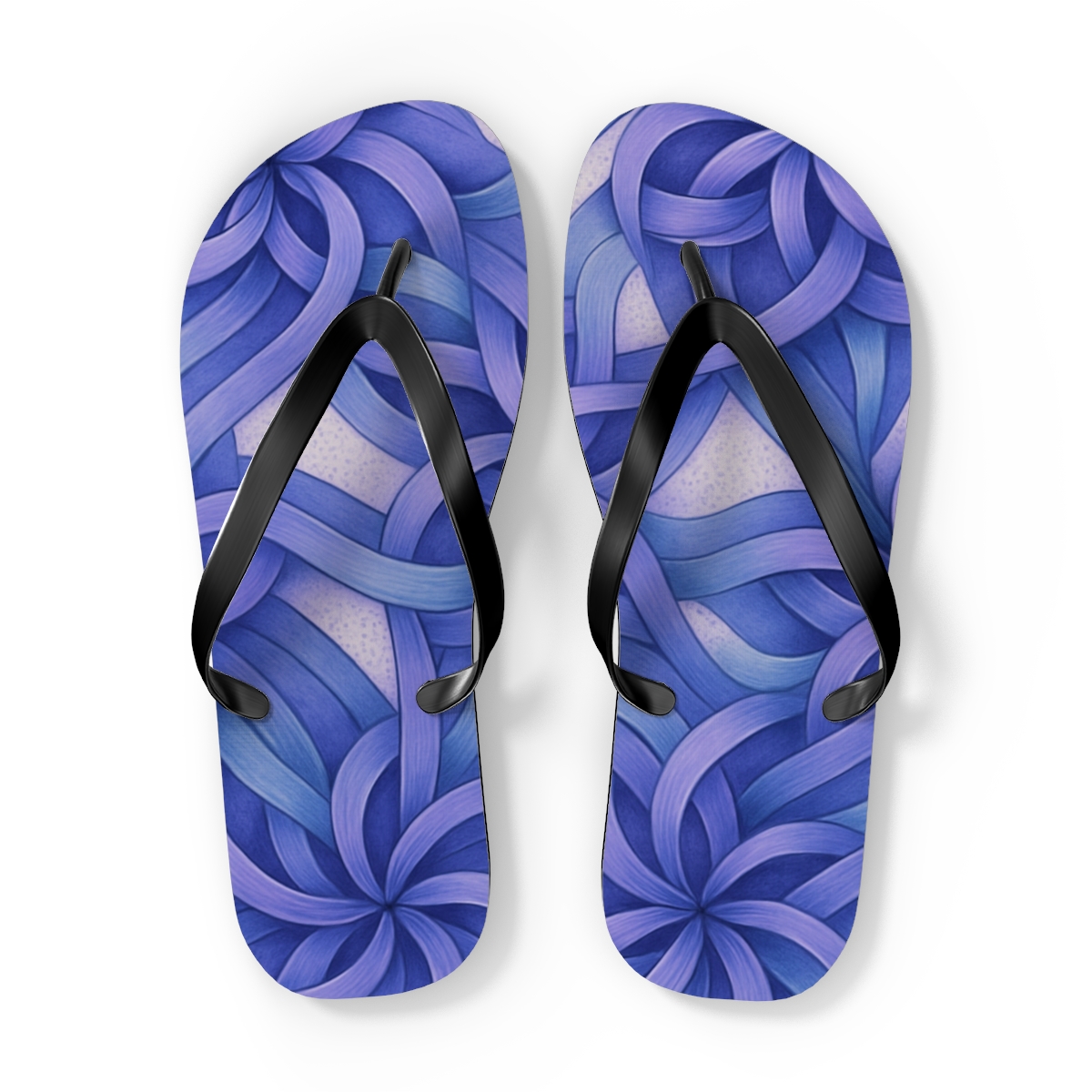 Orchid Drift Rosette Weave custom flip flops