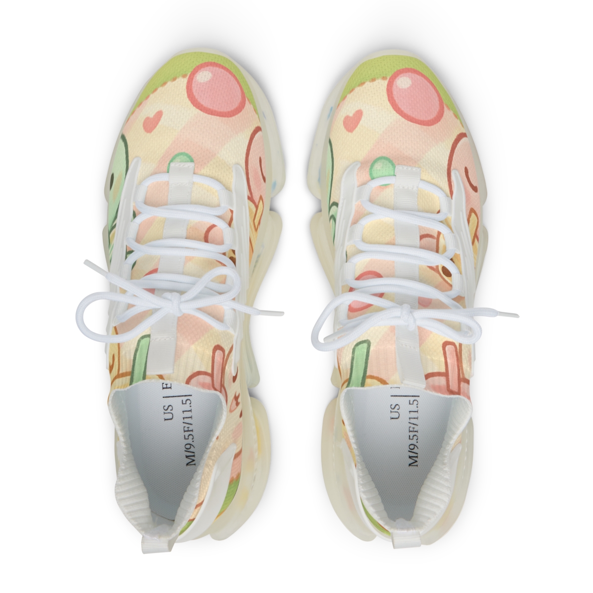Bubble Tea Bunny Picnic trendy fashion sneakers
