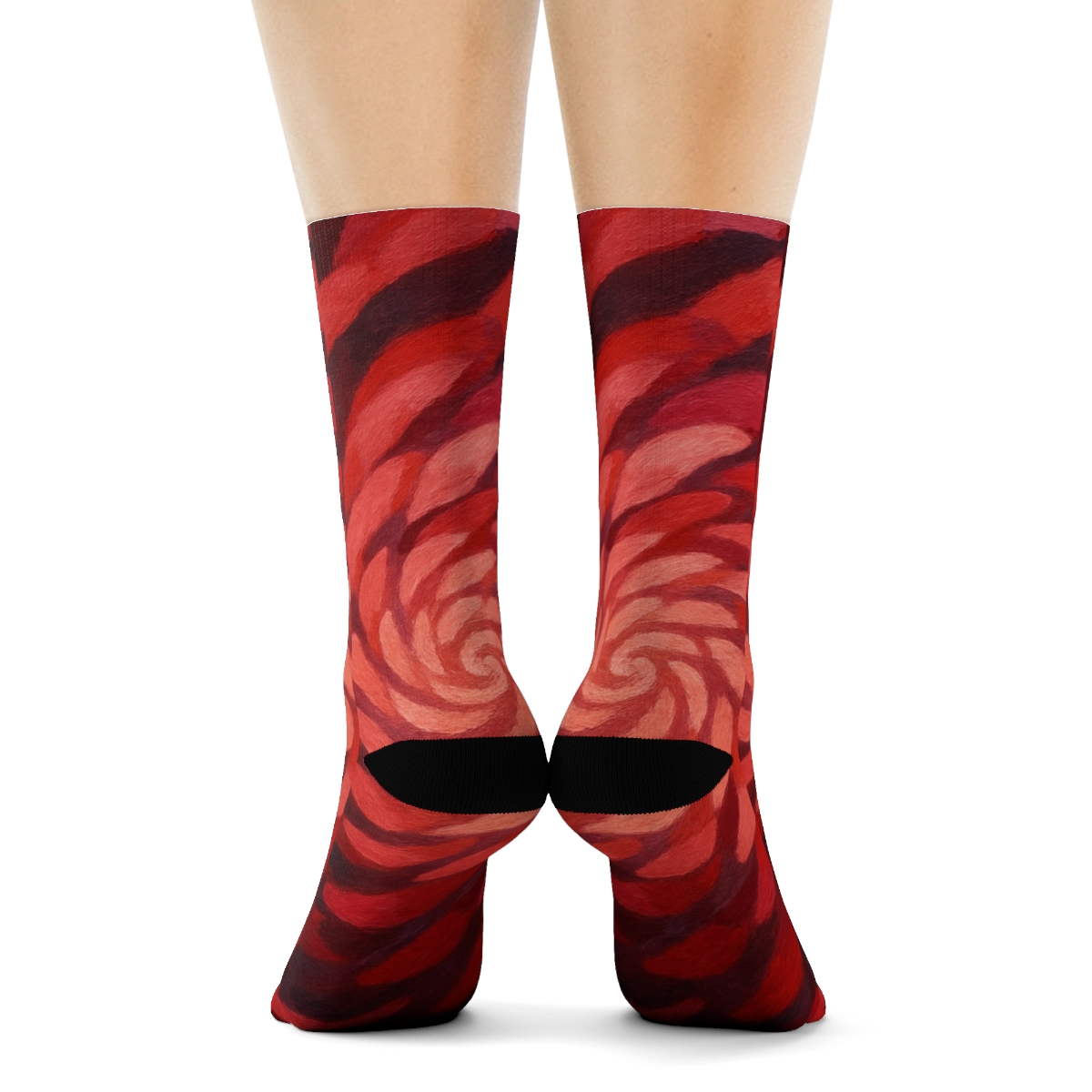 Blossom Spiral Crew Socks