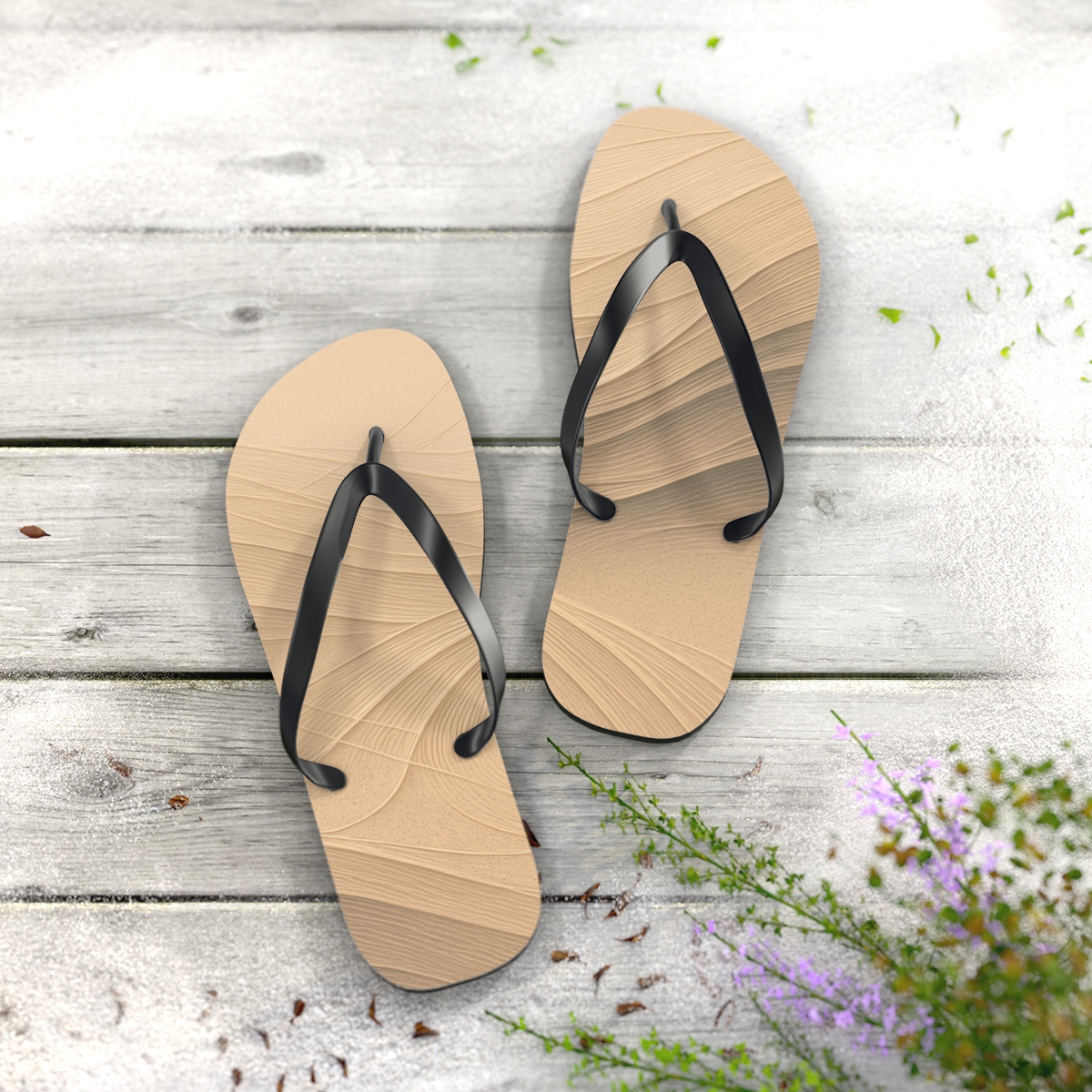 Wind Arc Silt Weave unique graphic flip flops