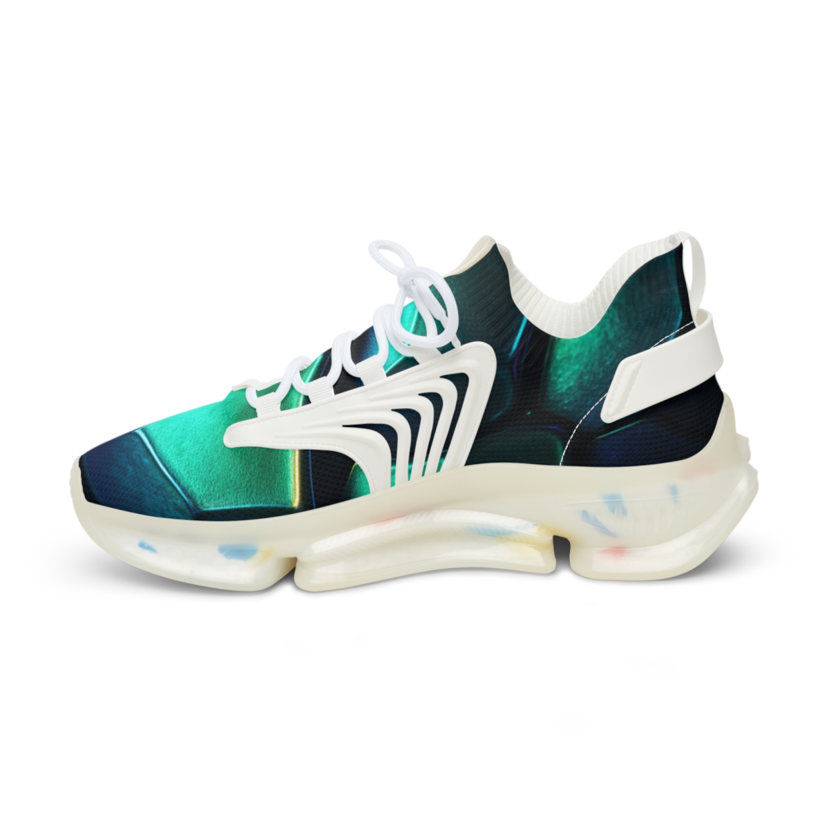 Iridescent Carapace Echo personalized athletic sneakers