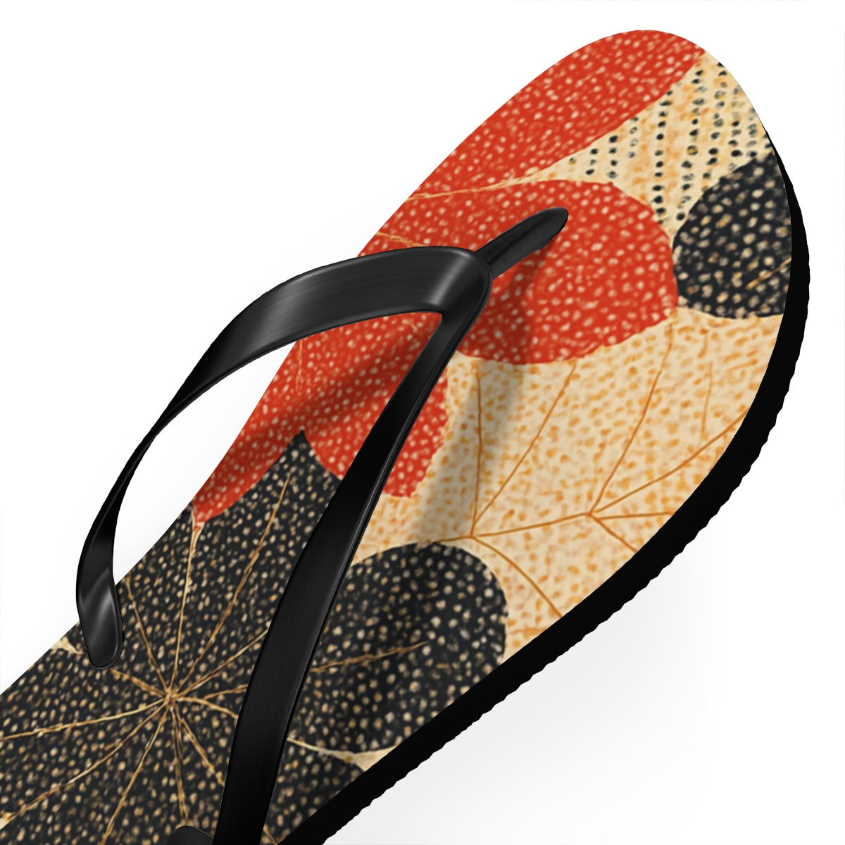 Camellia Dot Loom Cascade soft sole flip flops