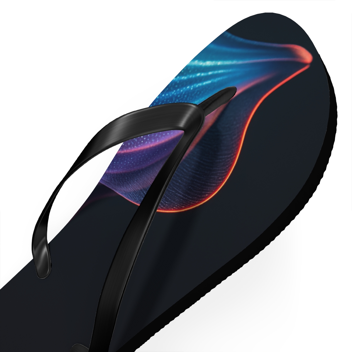 Chromatophore Pulse Of The Cuttlefish colorful rubber flip flops