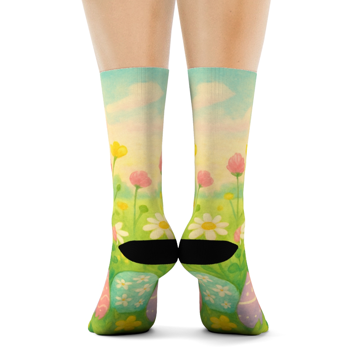Spring Egg Meadow Dream trendy colorful socks