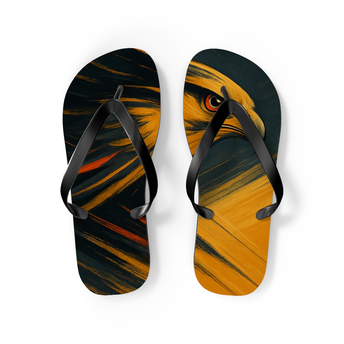 Golden Glide Flip Flops