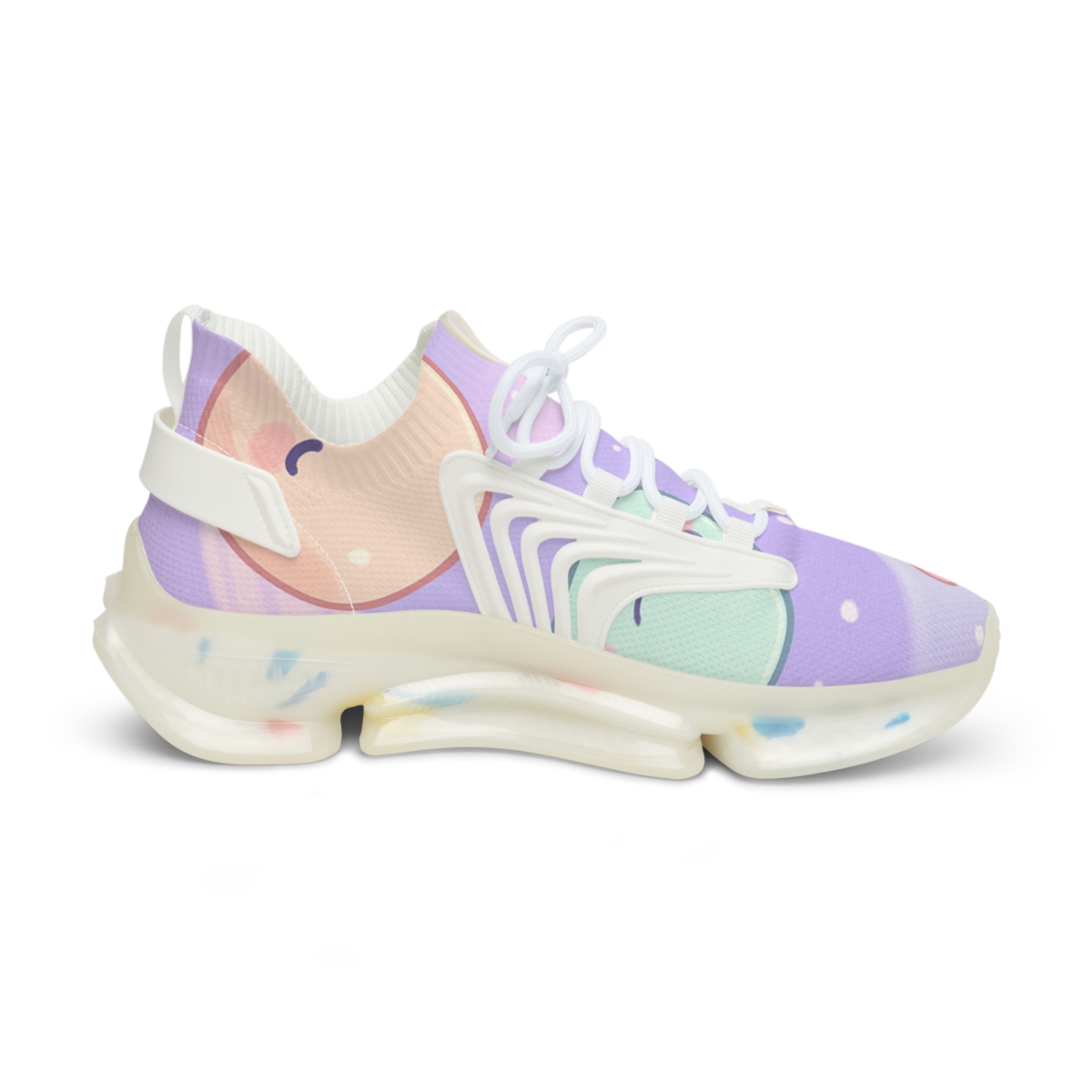 Cosmic Mochi Meteors unique printed sneakers