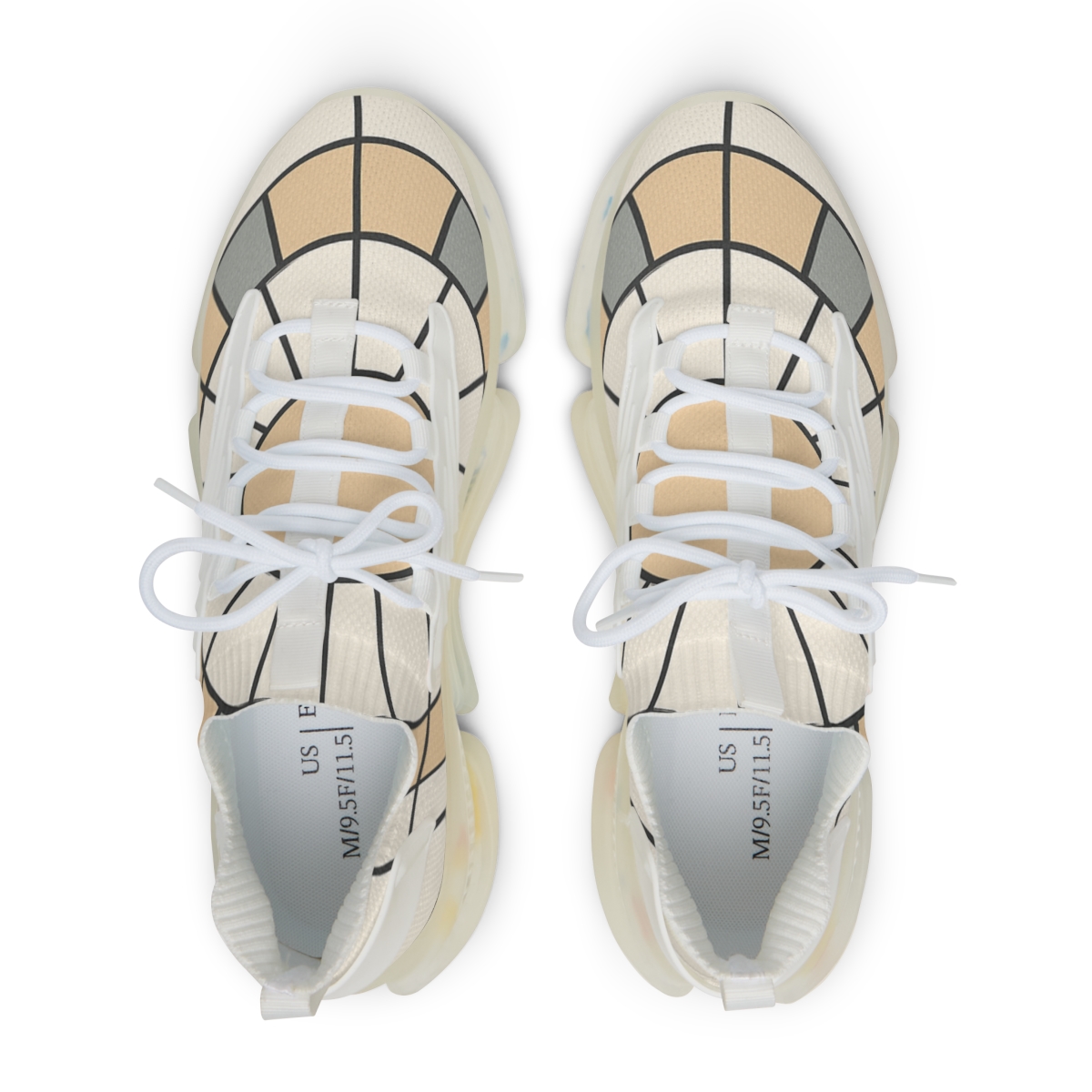 Minimal Sunline Mosaic Disk stylish casual sneakers