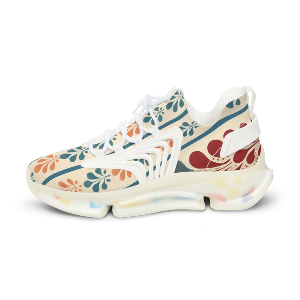 Fractal Bloom Stripe Sequence stylish casual sneakers
