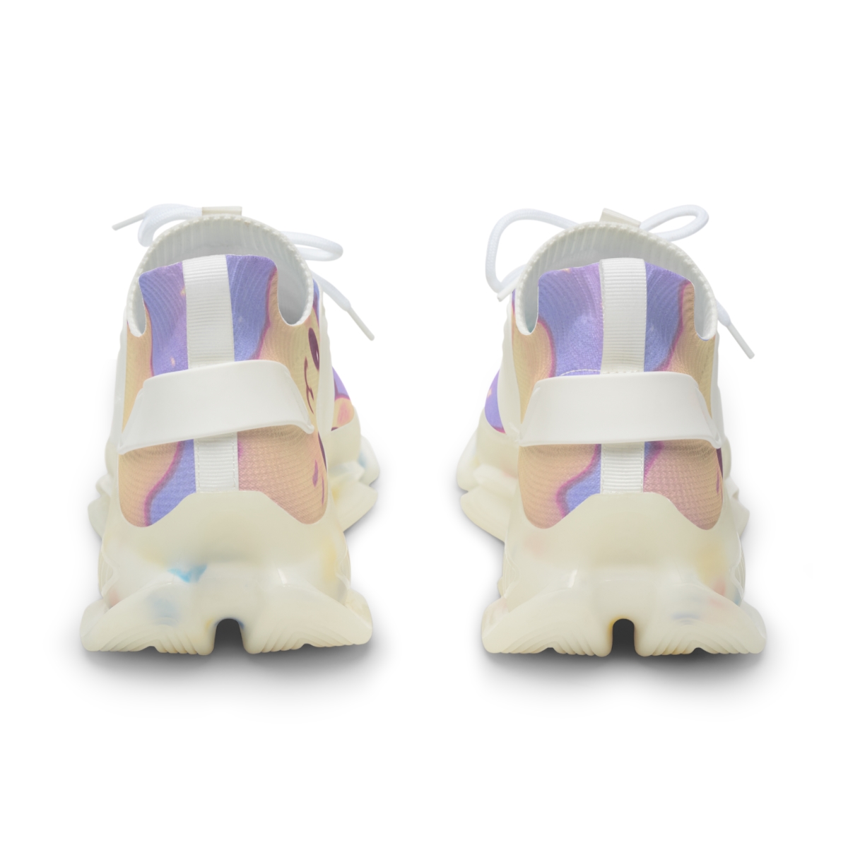 Candy Nebula Kitten Constellation unique printed sneakers