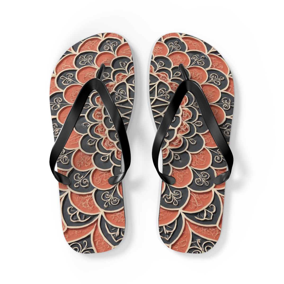 Coral Bloom Harmony Flip Flops