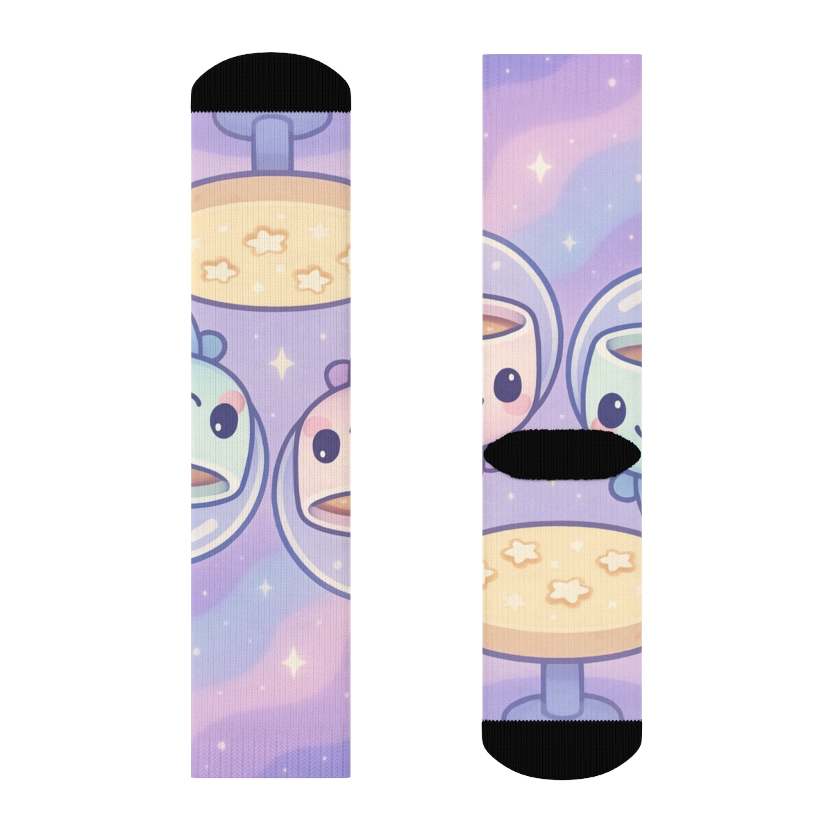 Starlit Teacup Astronaut Pals comfortable cotton socks