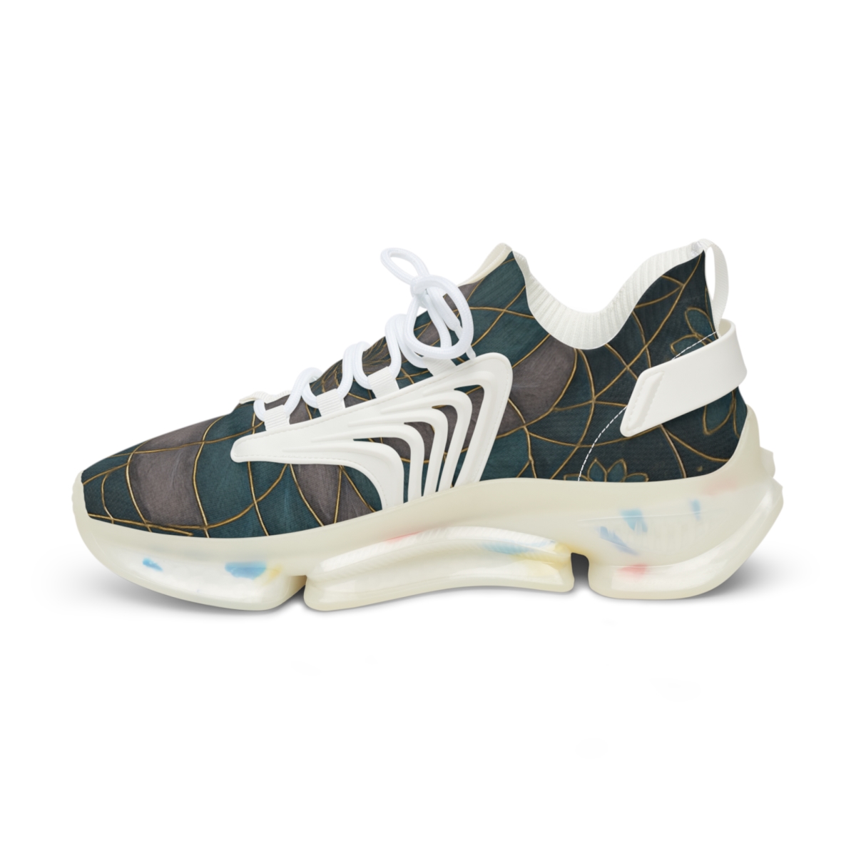 Petal Spiral Lattice personalized athletic sneakers