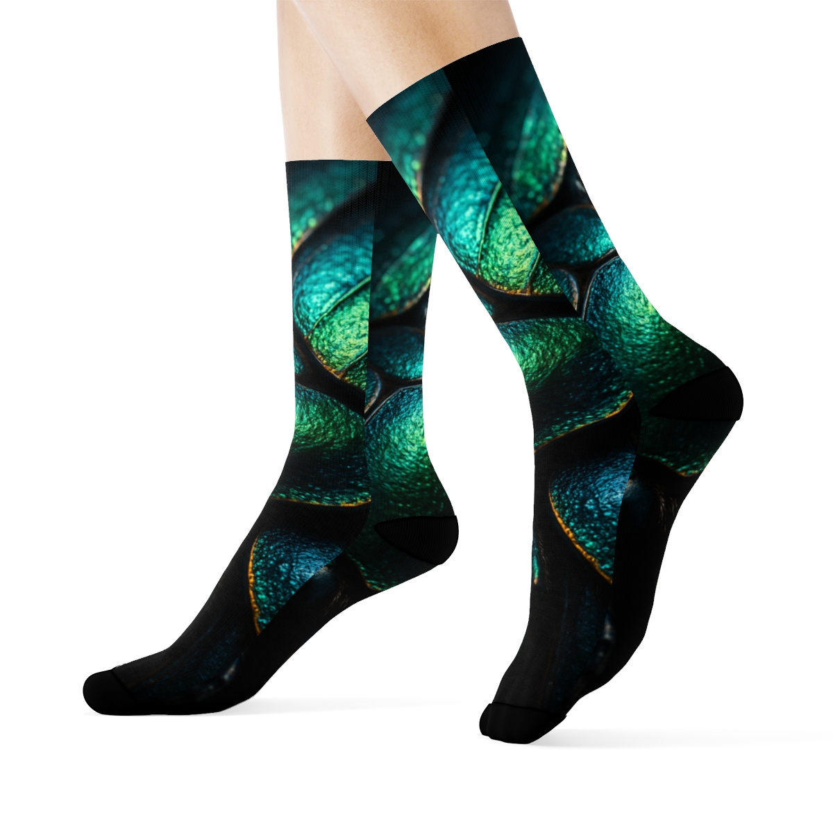 Iridescent Carapace Reverie sports performance socks