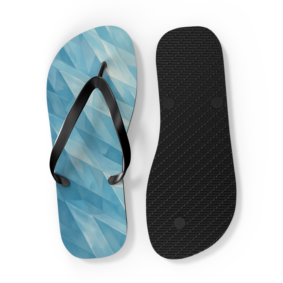 Prism Facet Cascade trendy printed flip flops