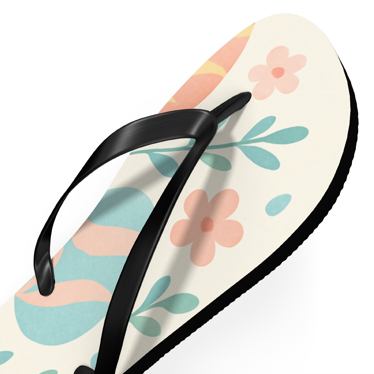 Spring Ribbon Egg Orbit custom flip flops