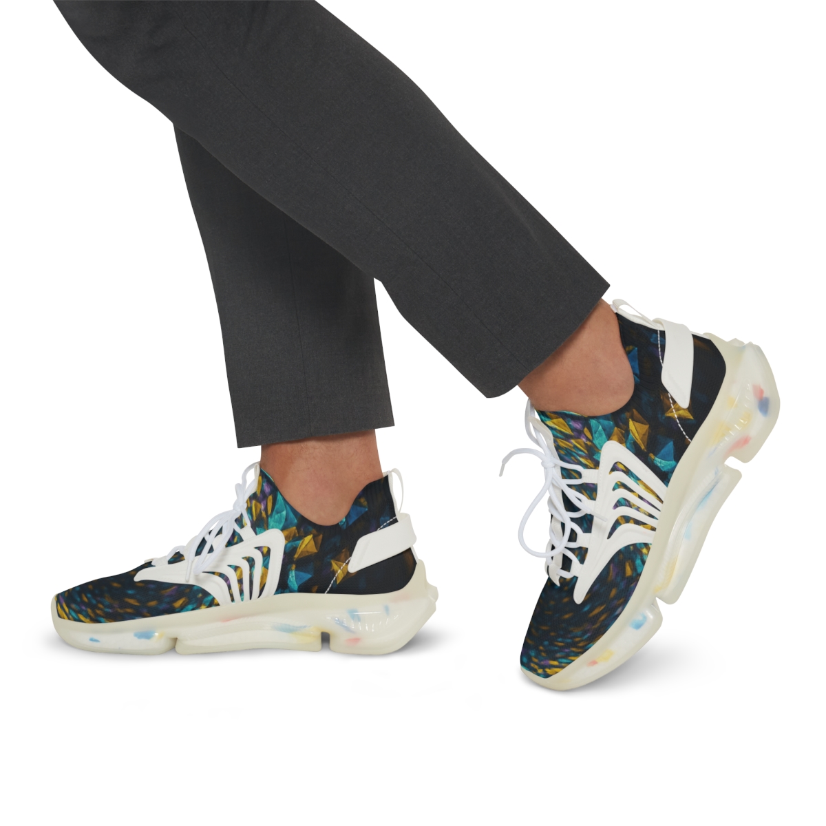 Prismatic Dance Of The Swarm premium sport sneakers