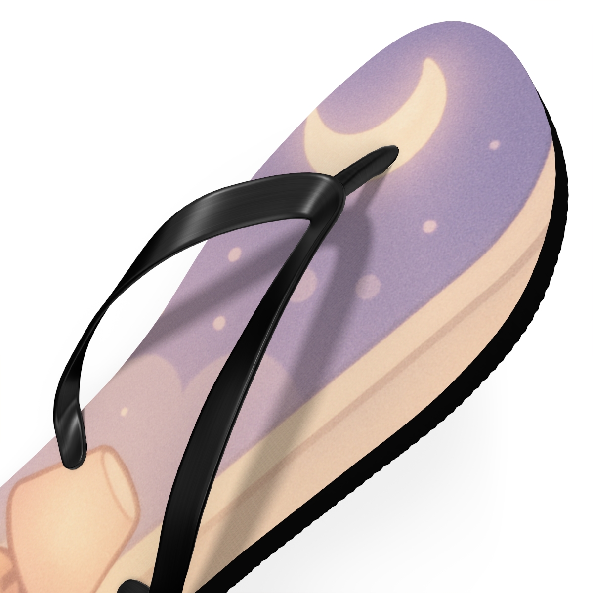 Mochi Moon Mates unique graphic flip flops
