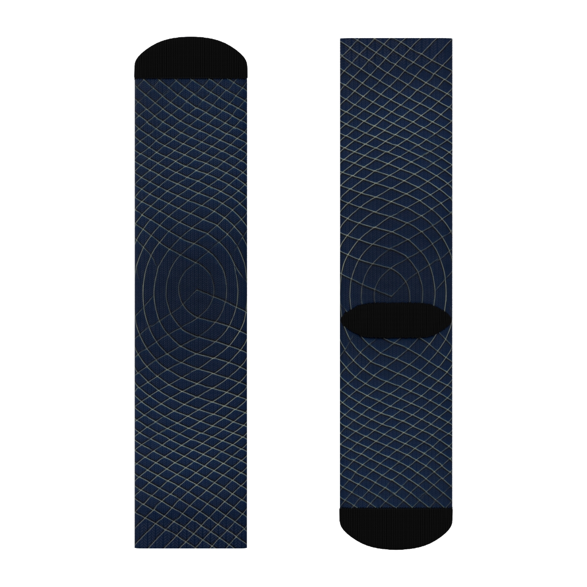 Moire Orbit Weave designer logo socks