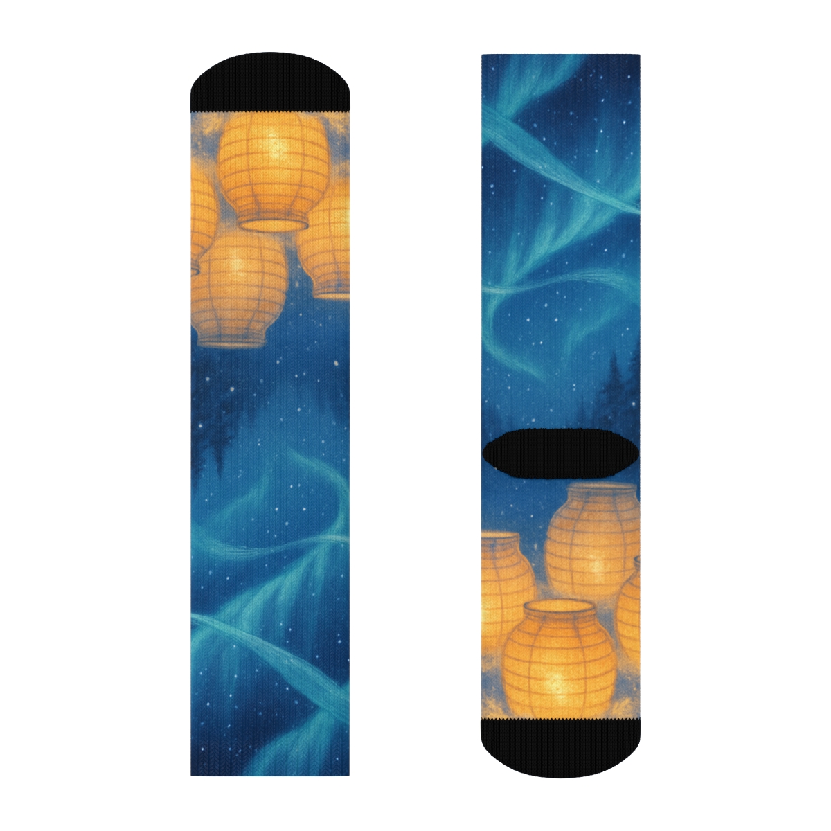 Lantern Snowfall Aurora warm winter socks