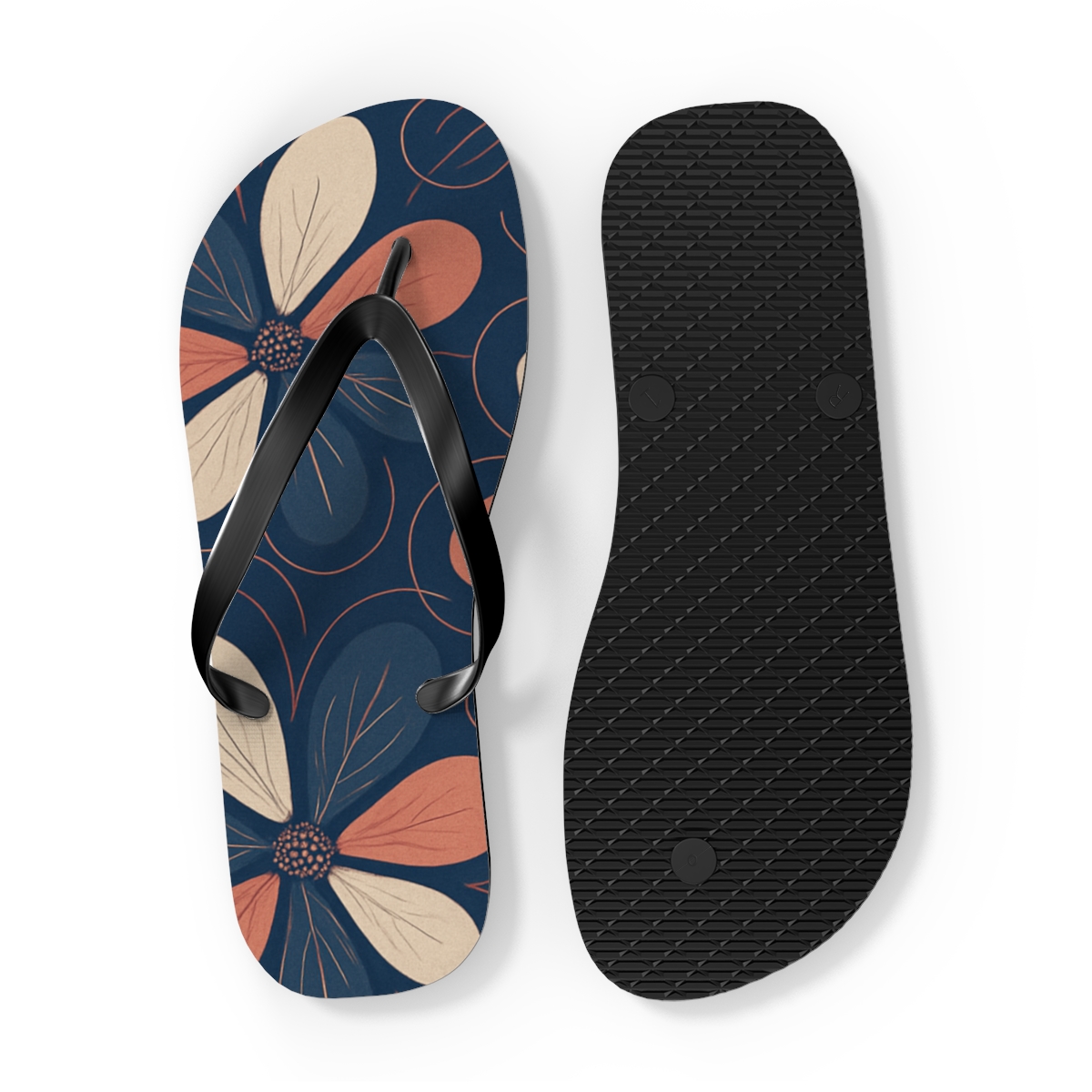Orchid Pulse Tessellation colorful rubber flip flops