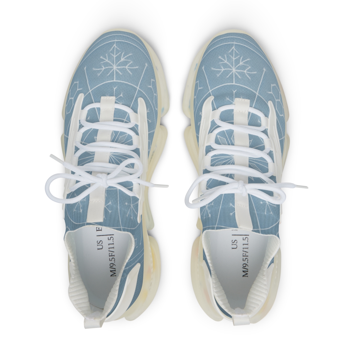 Silent Frosted Lattice personalized athletic sneakers