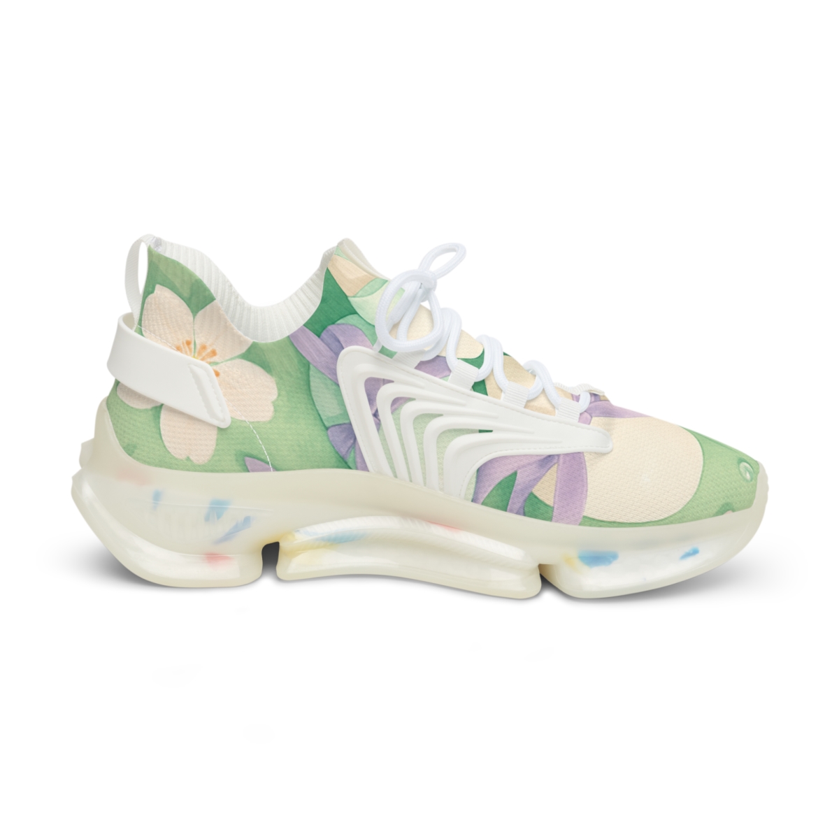 Spring Equinox Ribbon Eggs unique printed sneakers