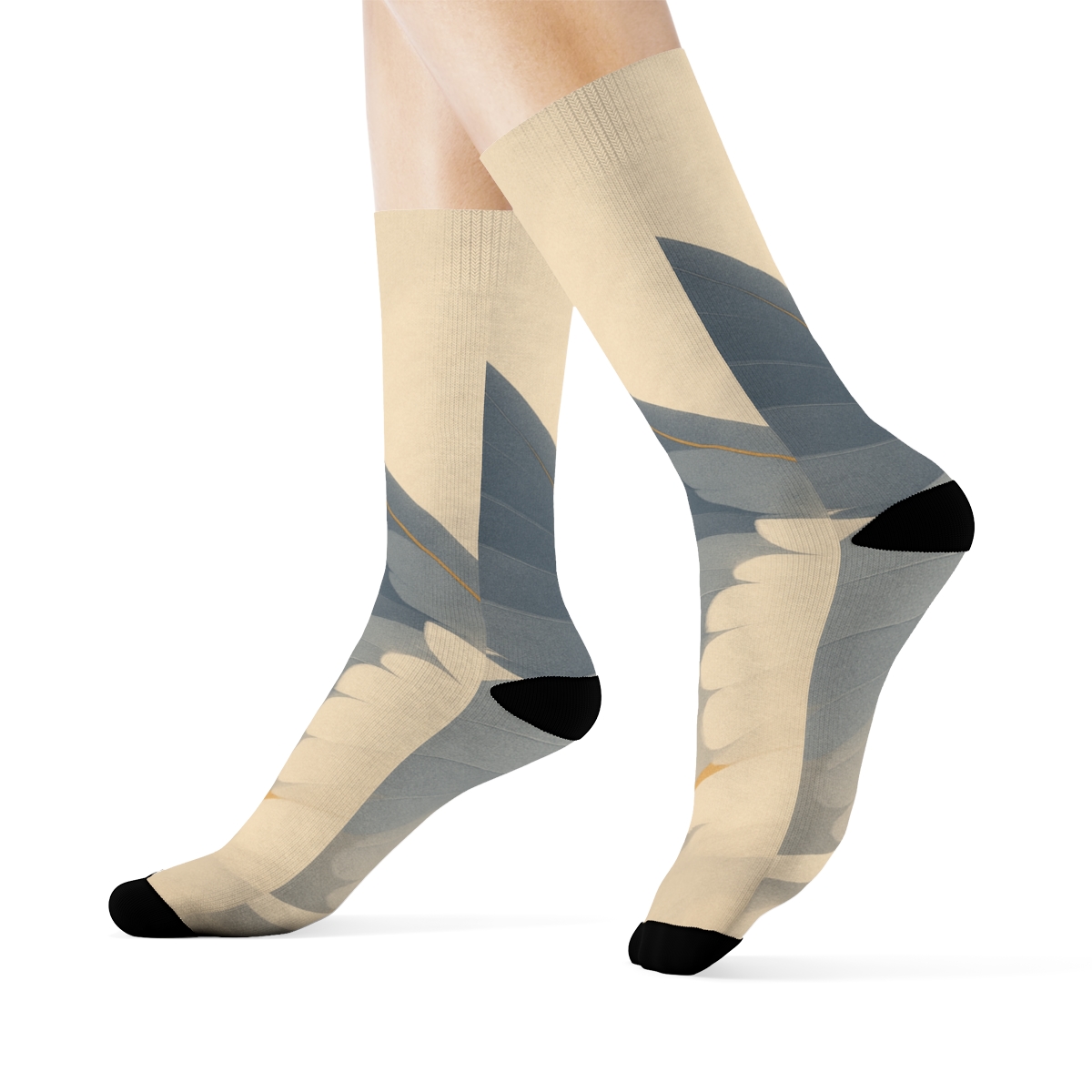 Silent Wing Gradient trendy colorful socks