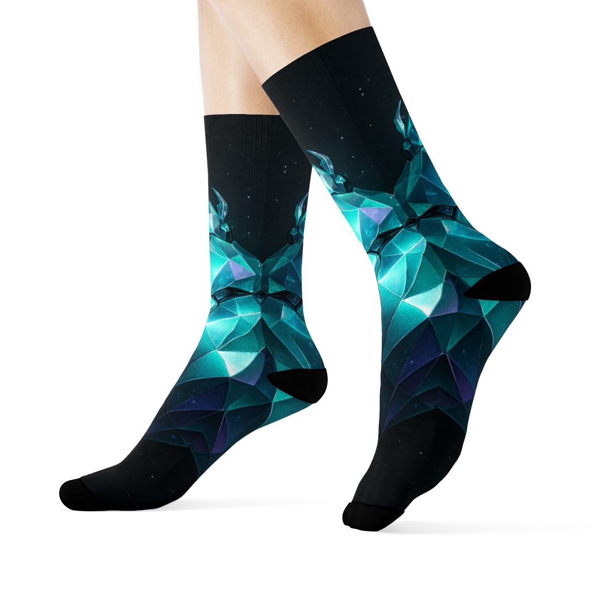 Iridescent Shell Of The Galactic Beetle comfortable cotton socks