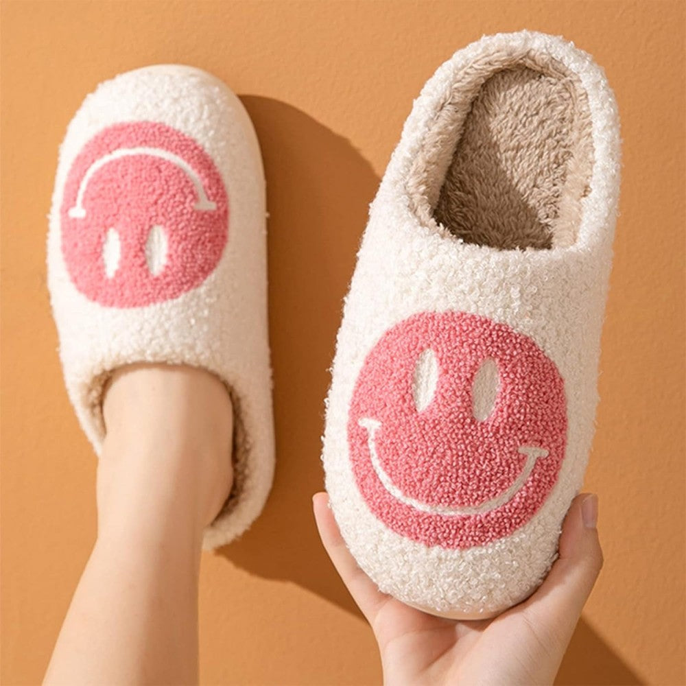 Retro Smile Expression Slip On Slippers