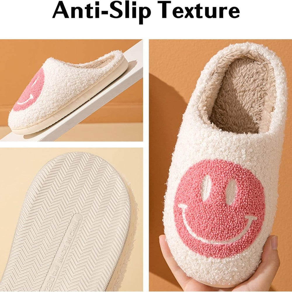Retro Smile Expression Slip On Slippers