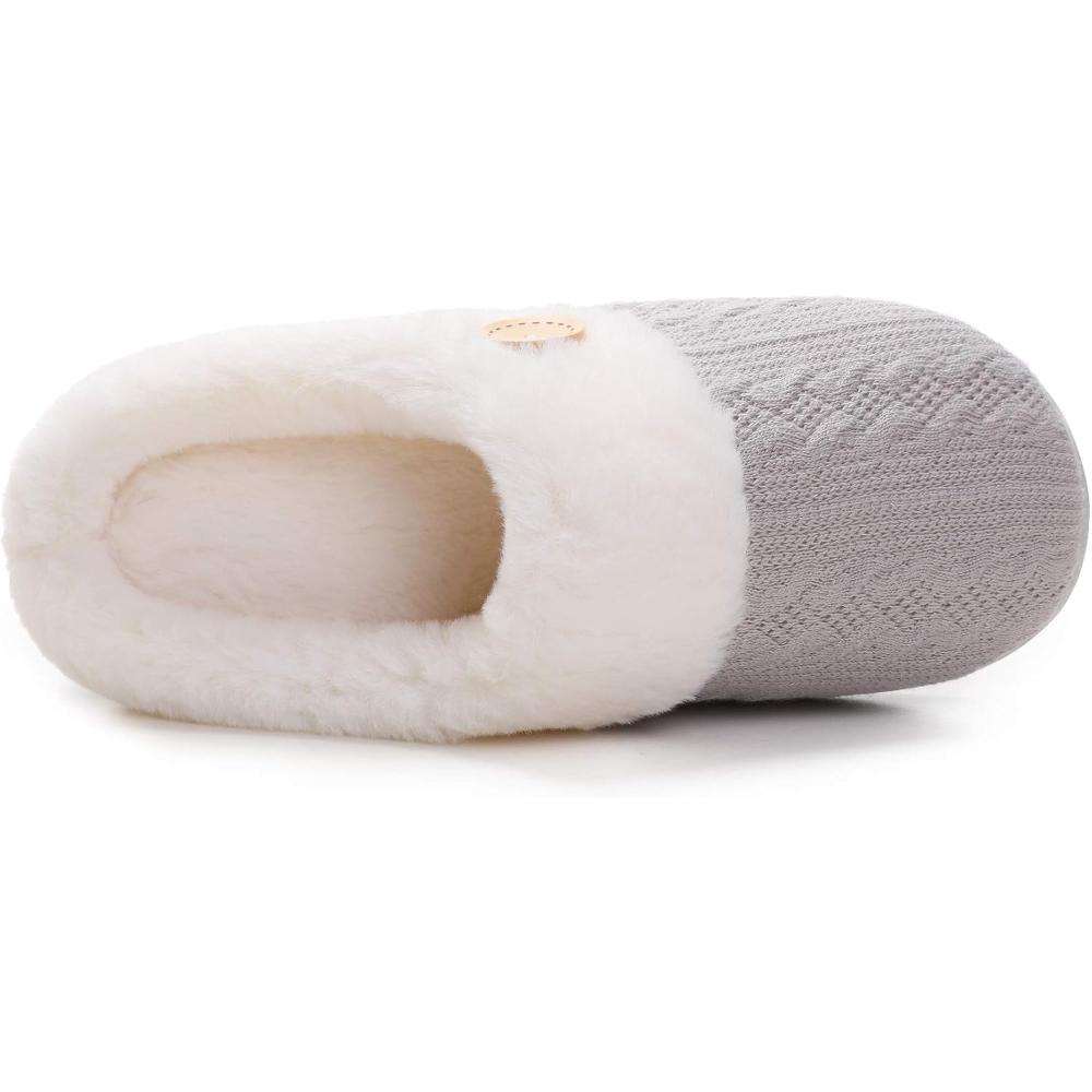 Warm Knit Slip Slippers