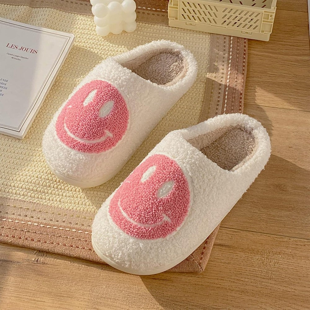 Retro Smile Expression Slip On Slippers