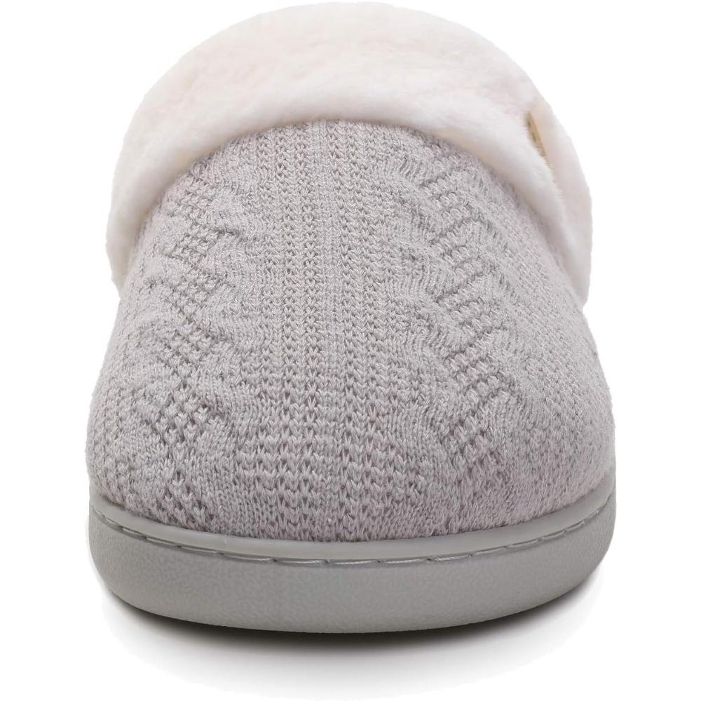 Warm Knit Slip Slippers