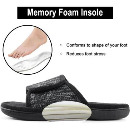 Memory Foam Diabetic Slippers – Cushioned Comfort for Foot Relief - Cloud Cushion Slides