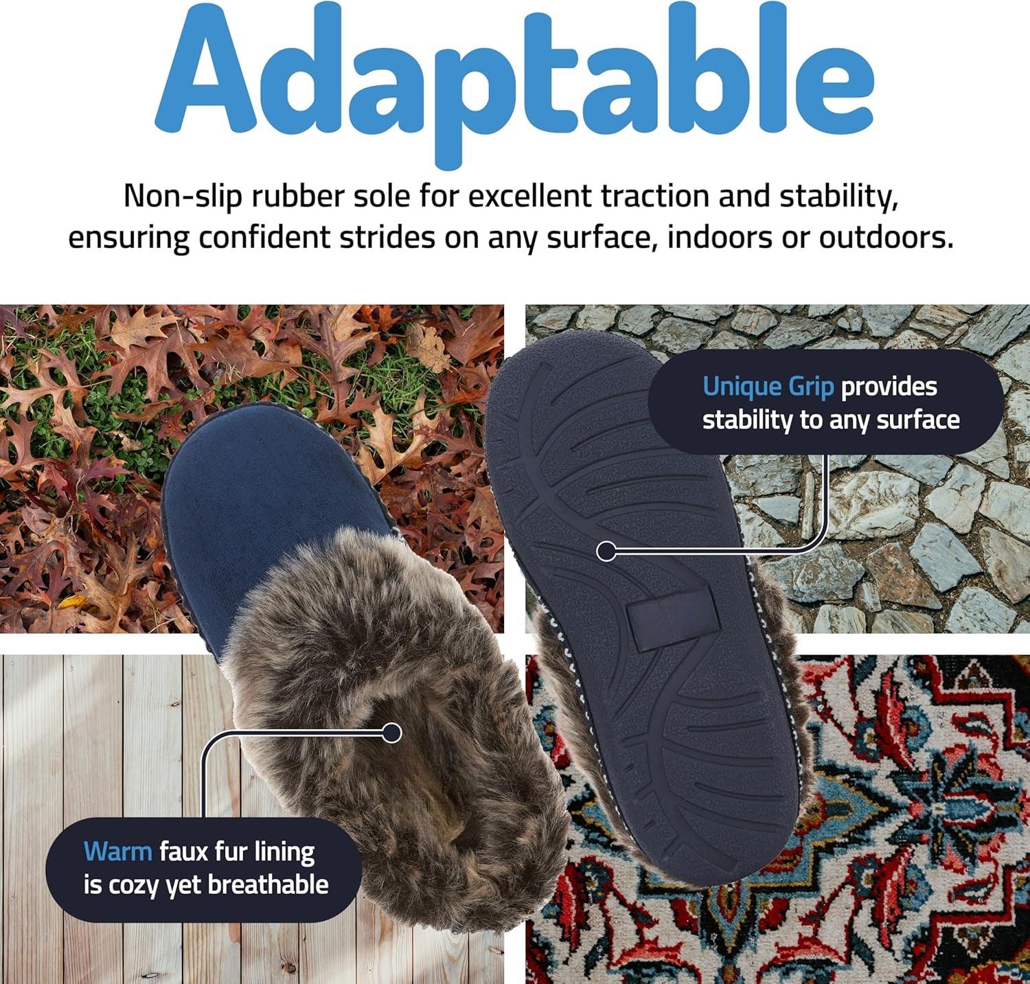Fur Lined Anti Skid Slippers – Cozy Warmth and Secure Grip - Cloud Cushion Slides