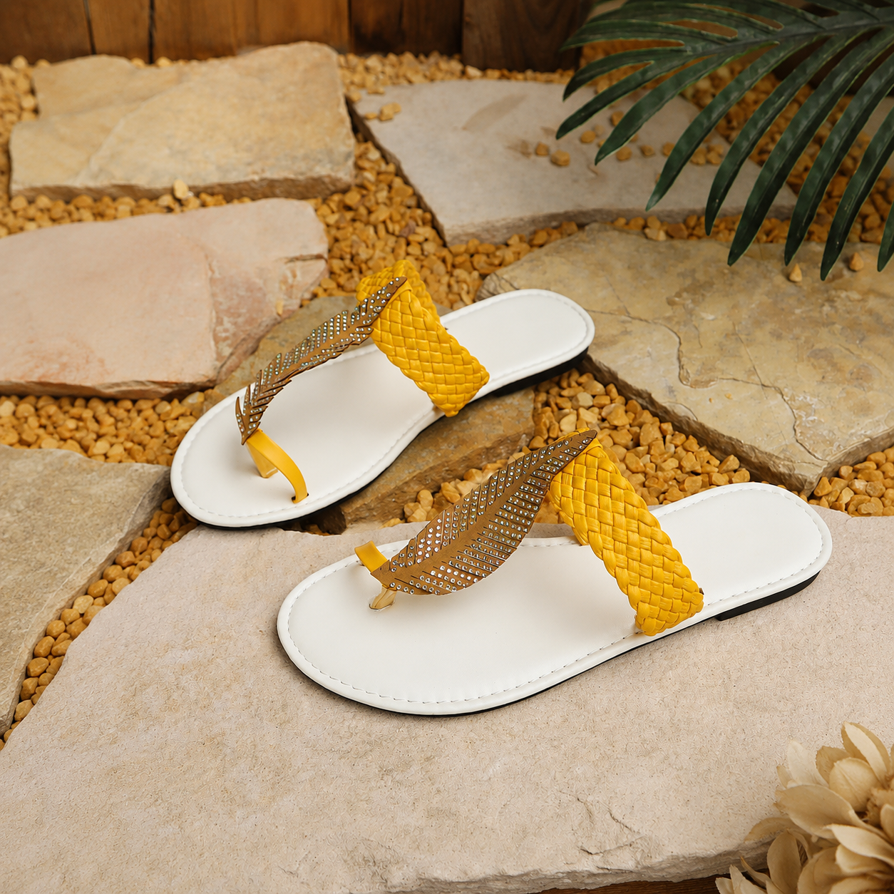 Casual Rhinestone Sandals With Rubber Sole For Women