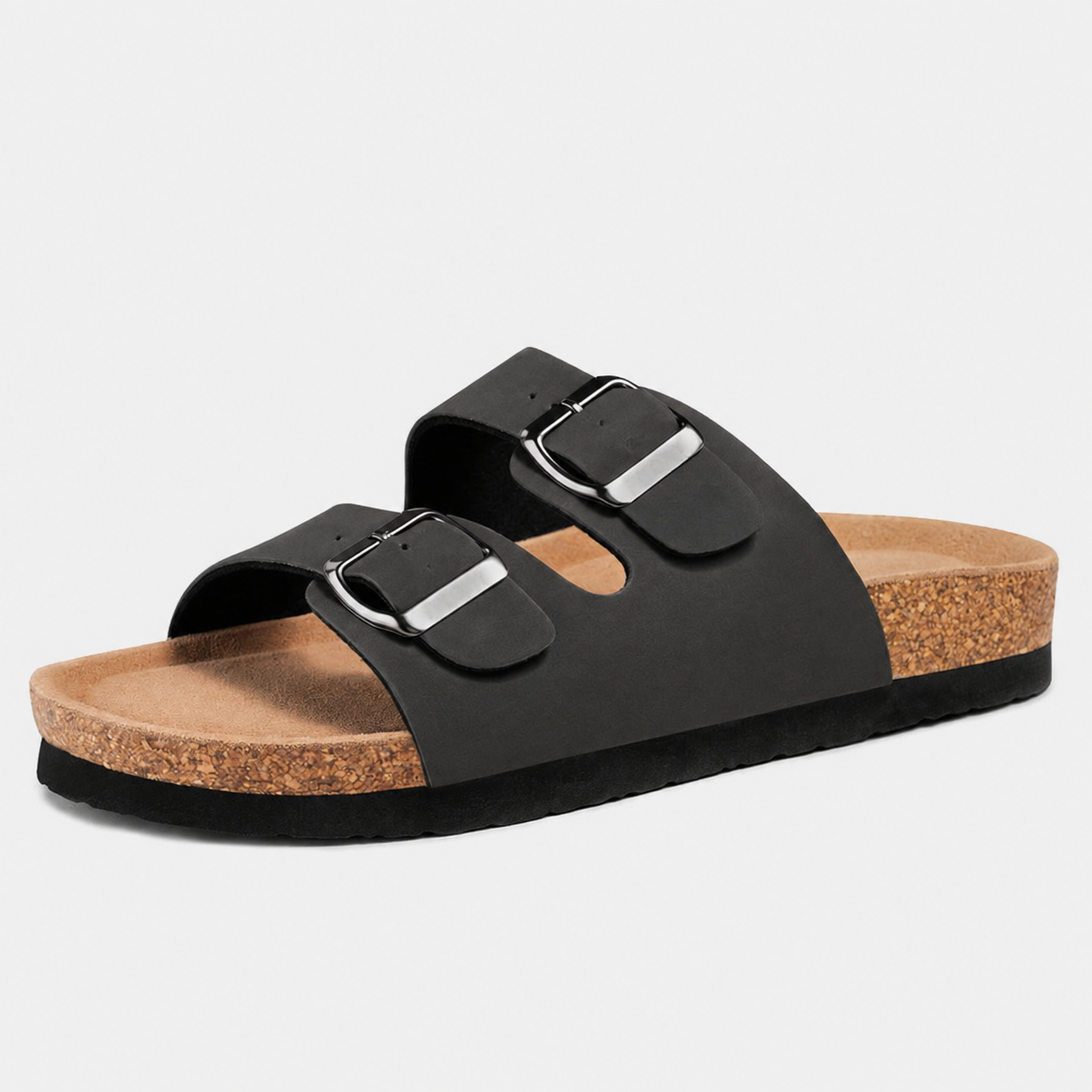 Casual Adjustable Straps Cork Footbed Flats Sandals For Women