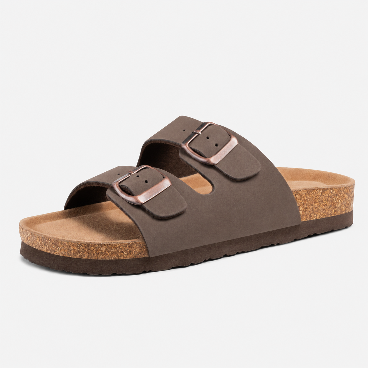 Casual Adjustable Straps Cork Footbed Flats Sandals For Women