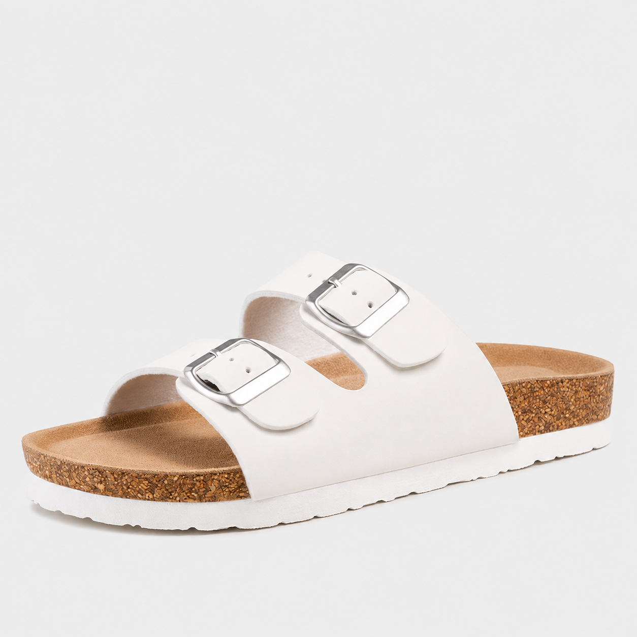 Casual Adjustable Straps Cork Footbed Flats Sandals For Women