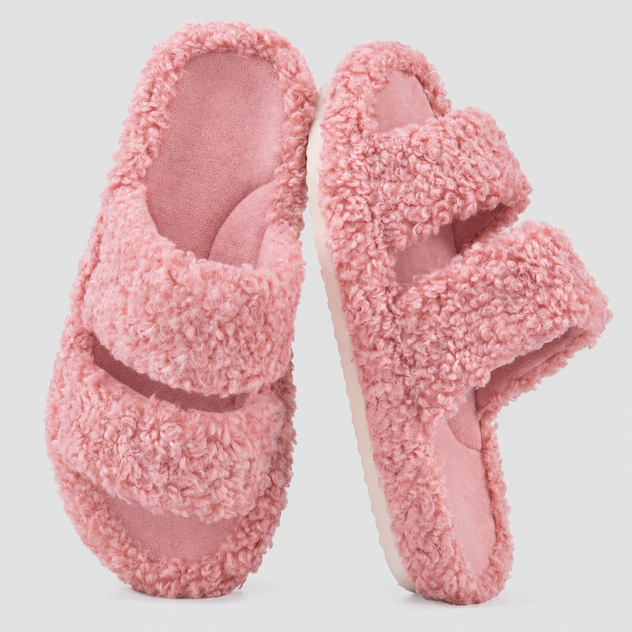 Stylish Classic Fuzzy Slippers With Soft Memory Foam For Women