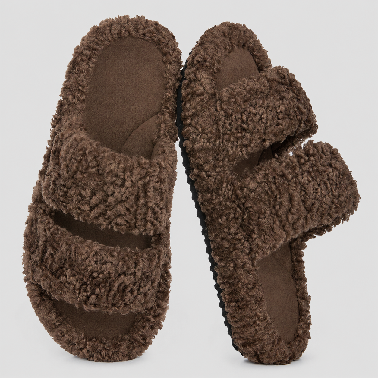 Stylish Classic Fuzzy Slippers With Soft Memory Foam For Women
