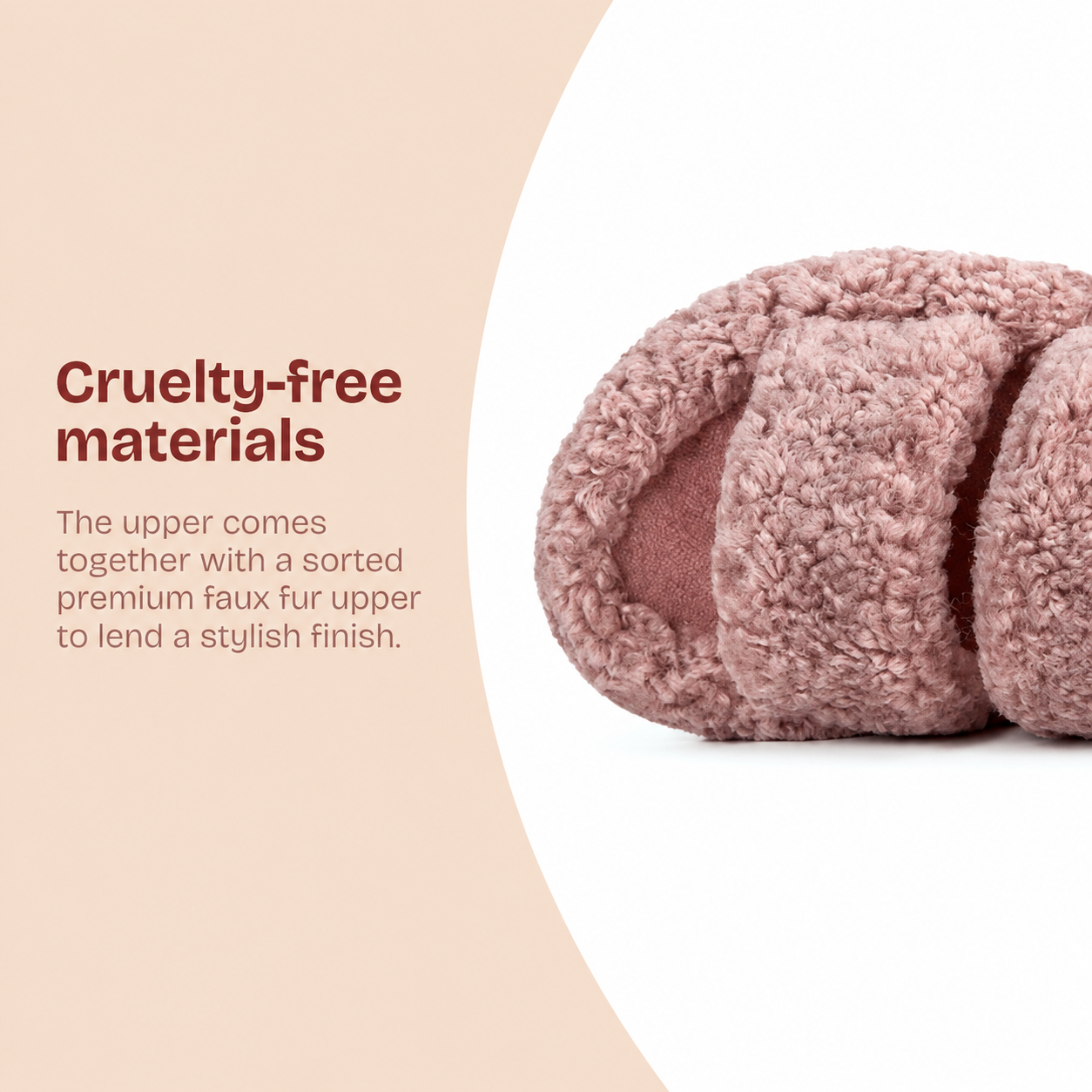 Stylish Classic Fuzzy Slippers With Soft Memory Foam For Women