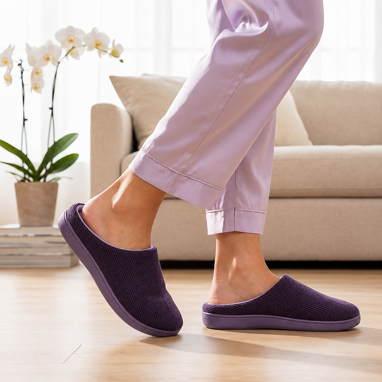 Soft Memory Foam House Shoes Slippers For Women
